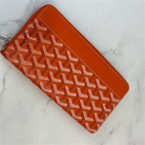 goyard wallet orange|goyard matignon gm wallet price.